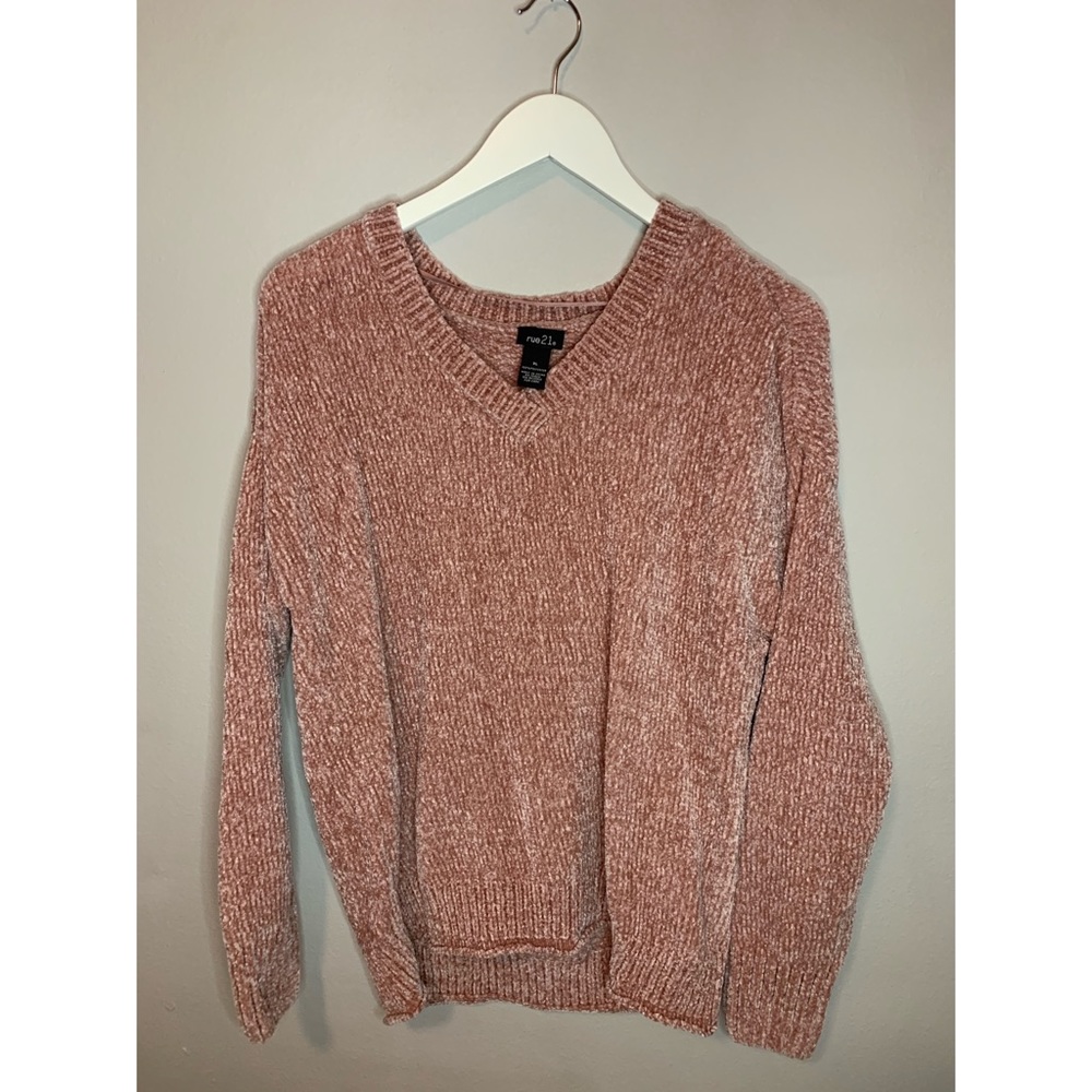 Pink knit sweater